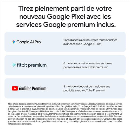 Smartphone Google Pixel 10 Pro Fold - 5G Double SIM - 256 Go ROM - ANDROID 16 .