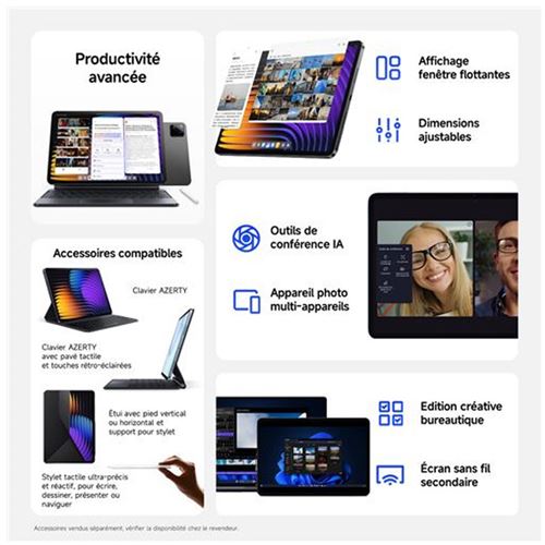 Xiaomi Pad 7 Pro - 12Go RAM -  512Go ROM - 5G DUAL SIM - 50MP - 8850 mAh .