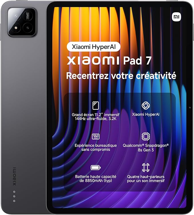 XIAOMI Pad 7 - 8 GO RAM - 256 ROM - 8000mAh - ANDROIT 13.