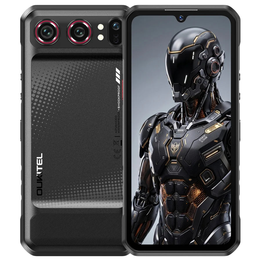 OUKITEL WP68 Air 5G — Smartphone robuste avec écran de 6,88 pouces HD+, batterie de 8 000 mAh, appareil photo de 64 MP et Android 16 (12 Go de RAM + 512 Go de stockage, NFC).