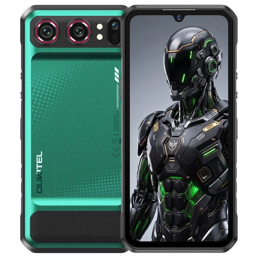 OUKITEL WP68 Air 5G — Smartphone robuste avec écran de 6,88 pouces HD+, batterie de 8 000 mAh, appareil photo de 64 MP et Android 16 (12 Go de RAM + 512 Go de stockage, NFC).