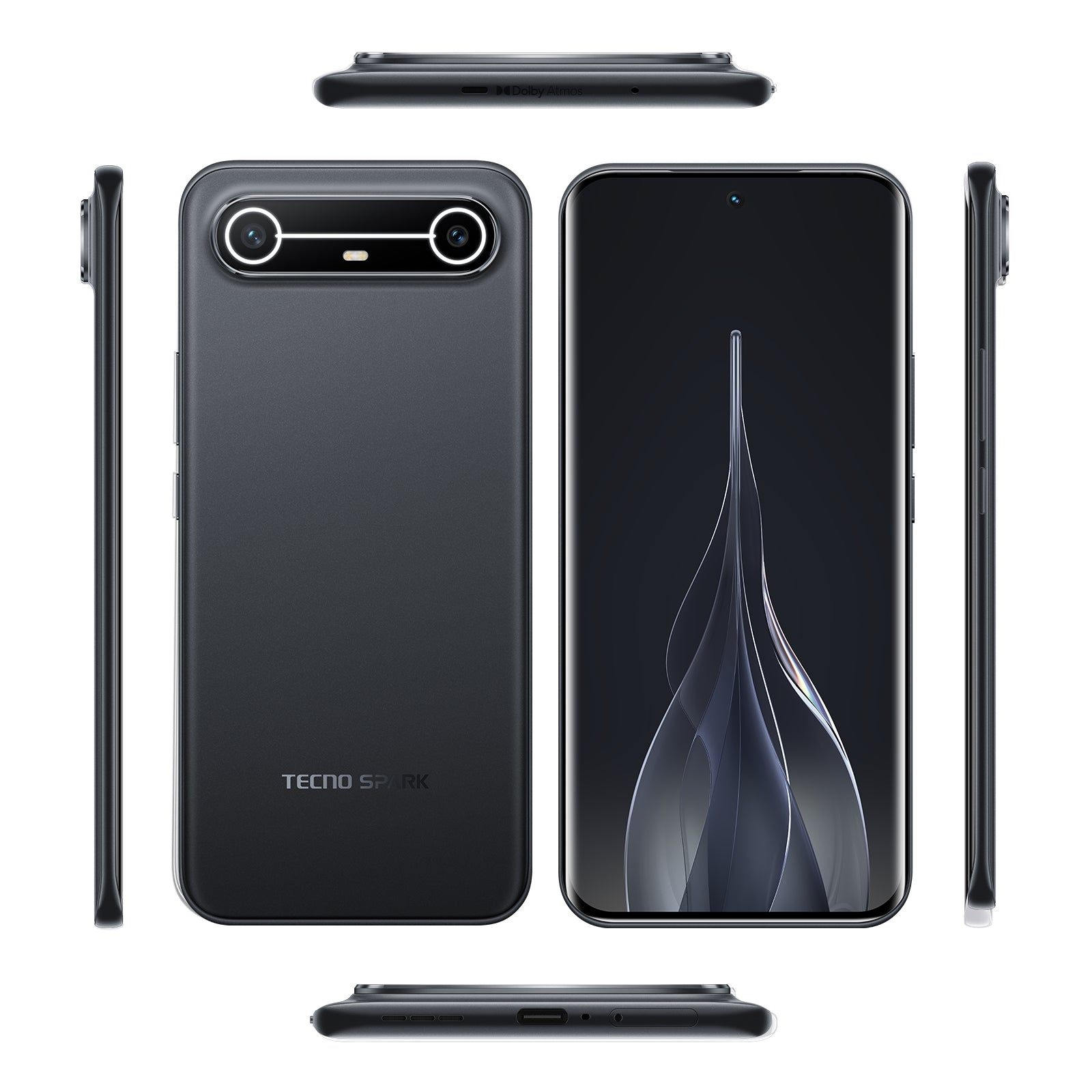 Tecno spark slim - Android 15 HIOS 15  - Écran 6.78 pouce 1224x2720 pixels -  Batterie 5160 mAh -  Performances 8Go RAM Helio G200 -  Appareil photo 50Mpx 1440p  - Stockage 256Go