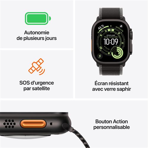 Apple Watch Ultra 3 GPS + Cellular 49mm Boitier  avec Bracelet