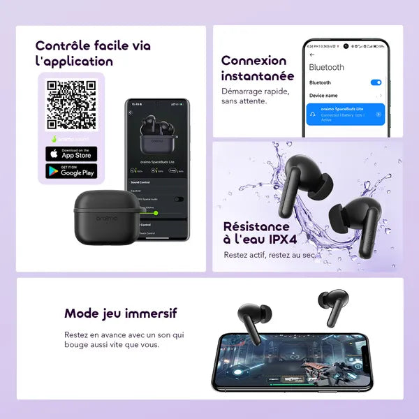 oraimo SpaceBuds Lite Écouteurs véritablement sans fil