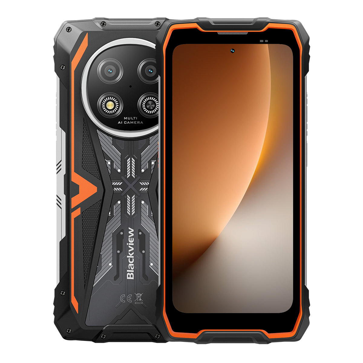 Blackview Rock 2 - Processeur Unisoc T8100 5G, 8 Go de RAM physique (+ 24 go de ram extension virtuelle) et 256 Go de stockage extensible.