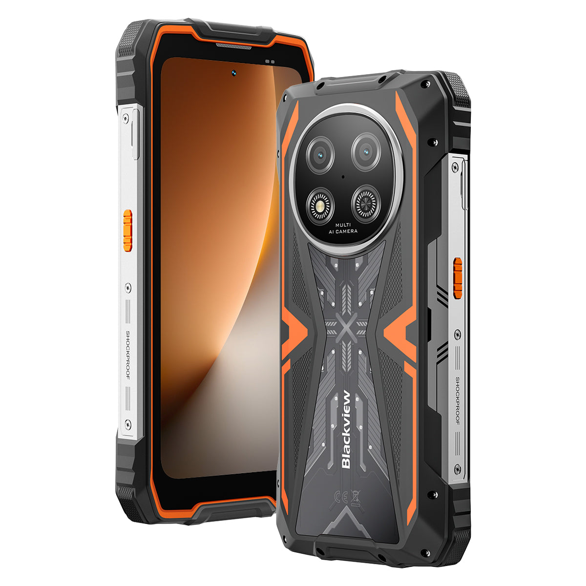 Blackview Rock 2 - Processeur Unisoc T8100 5G, 8 Go de RAM physique (+ 24 go de ram extension virtuelle) et 256 Go de stockage extensible.