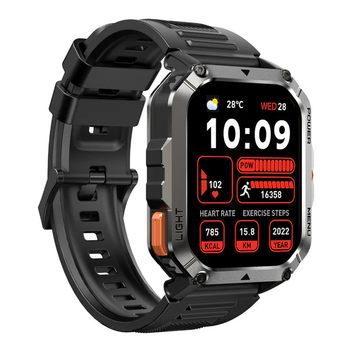 Blackview W70 Pro – Montre Connectée Outdoor avec Lampe Torche LED – Écran 2,01