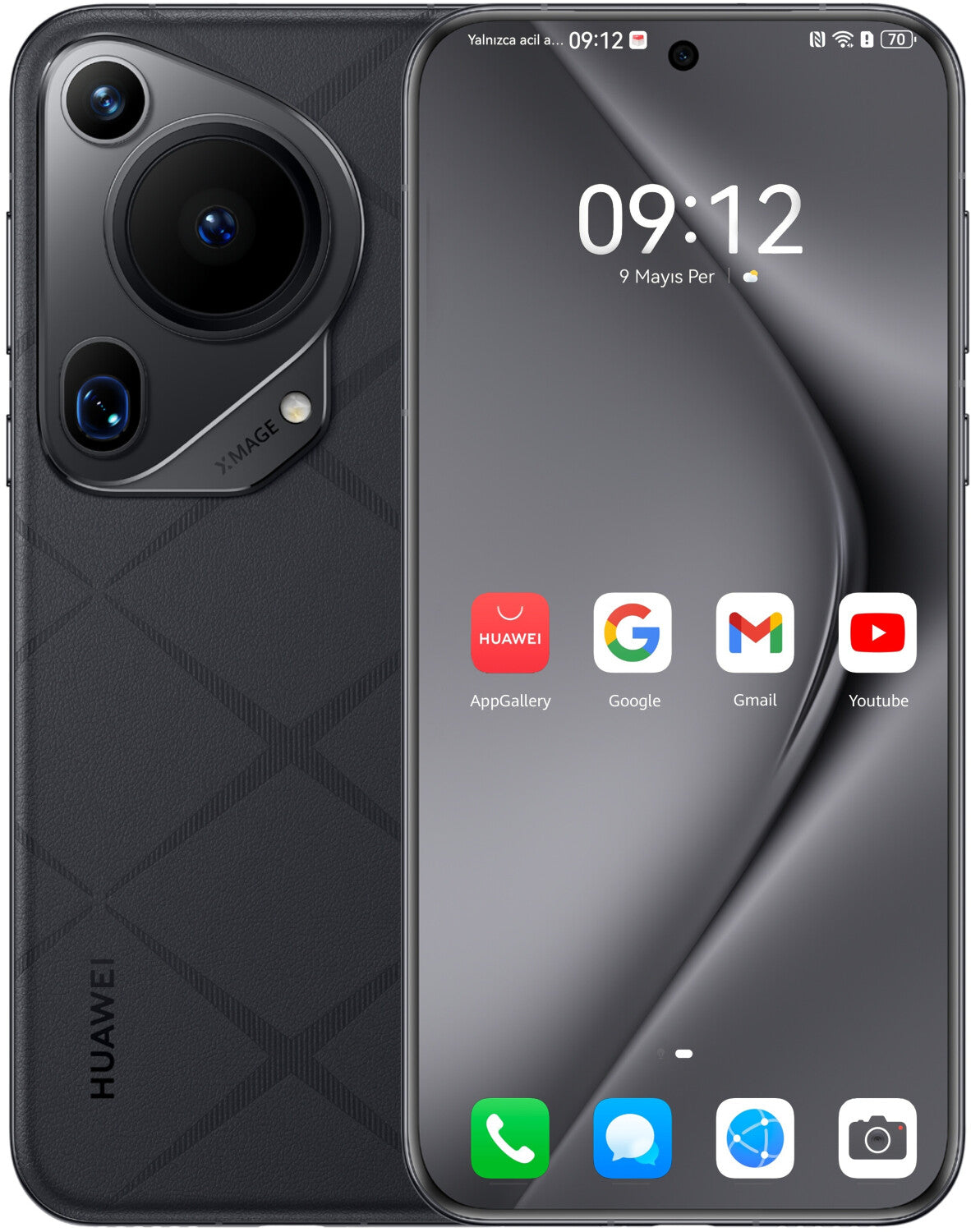 Huawei Pura 70 Ultra - 6,8 pouces - Full HD - 120 Hz - 50 mégapixels - 16 Go Mémoire vive (RAM) - 512 Go - Kirin 9010  HarmonyOS 4.2 - Capacité de la batterie 5 200 mAh