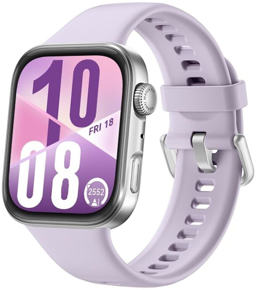 Huawei Watch Fit 4 - Taille d’écran 1,82 pouces -  Résolution d'écran 480 x 408 pixels - GPS - Unisexe - Compatible iOS - Compatible Android - Boîtier Aluminium - Bracelet Élastomère fluoré - Écran AMOLED