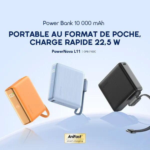 oraimo PowerNova L11 Batterie externe 10 000 mAh 22,5 W