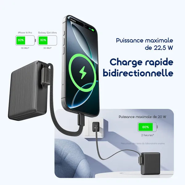 oraimo PowerNova L11 Batterie externe 10 000 mAh 22,5 W