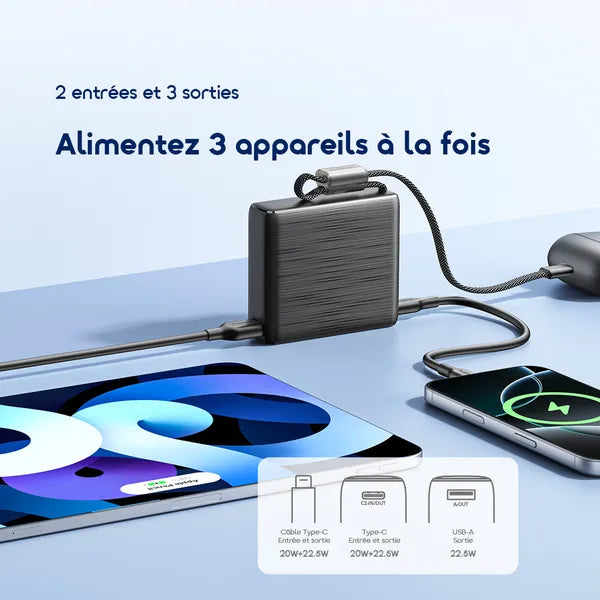 oraimo PowerNova L11 Batterie externe 10 000 mAh 22,5 W