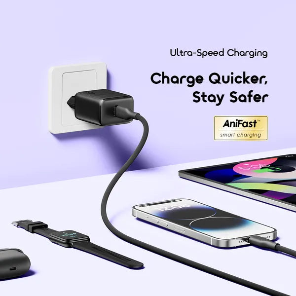 oraimo PowerGaN 5351 35W Chargeur mural GaN ultra-rapide 35 W