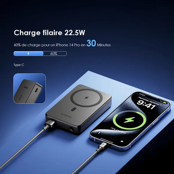 oraimo MagPower 15 10000mAh Wireless and Wired Power Bank
