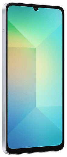 Samsung Galaxy A06 -  Mémoire RAM : 4 Go •    Mémoire interne : 64 Go •    Caméras arrière : 50 MP + 2 MP (2 Caméras) •    Caméra Selfie : 8 MP (1 Caméra) •    Battérie : 5000 mAh à charge rapide 25 W •    Lecteur d'empreinte : Oui, latéral