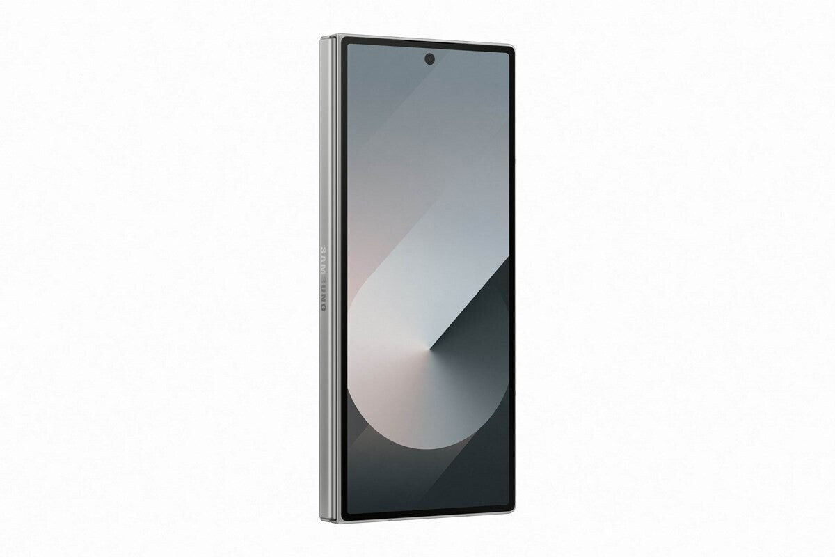 Samsung Galaxy Z Fold6 256 Go gris -  7,6 pouces  Full HD  120 Hz  50 mégapixels  12 Go Mémoire vive (RAM)  256 Go  Snapdragon 8 Gen 3  Android 14  Capacité de la batterie 4 400 mAh